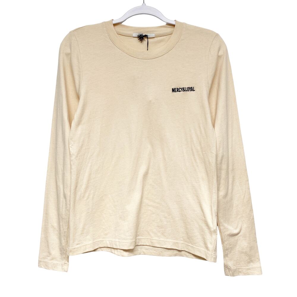 Mercy & Loyal Mens Size XS Long sleeve Embroidered Logo T Shirt